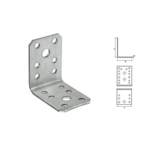 Stalco Sarokösszekötő lemez horganyzott 120x90x40mm vastagság: 2,5mm