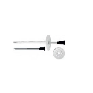 Stalco műanyag szigetelés rögzítő, fém beütő tüskével, furat méret: 10mm vastagság 30/50mm
