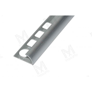 Salag aluminium élvédő íves 10mm eloxált ezüst 2,5m