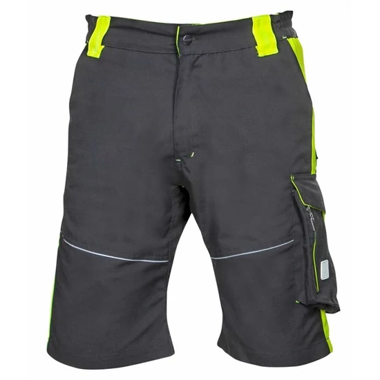 Ardon Neon rövid munkavédelmi nadrág fekete-sárga H6440 58