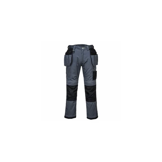 Portwest Holster Work lengőzsebes munkanadrág T602 szürke/fekete 48