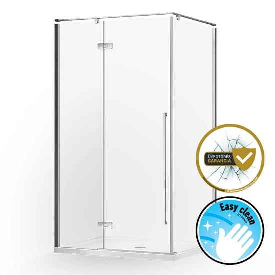 Wellis Sorrento Plus 90 1 nyitóajtós szögletes zuhanykabin JOBBOS - Easy Clean bevonattal