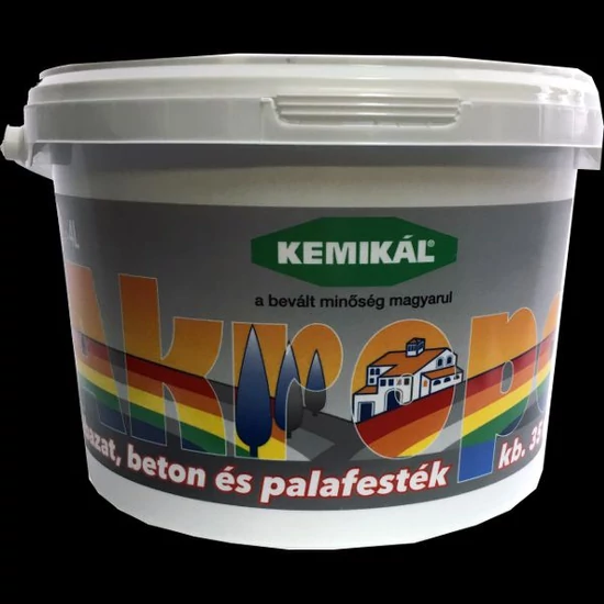 Kemikál Akropol antracitszürke RAL7016 lábazati és betonfesték 5 kg/4l