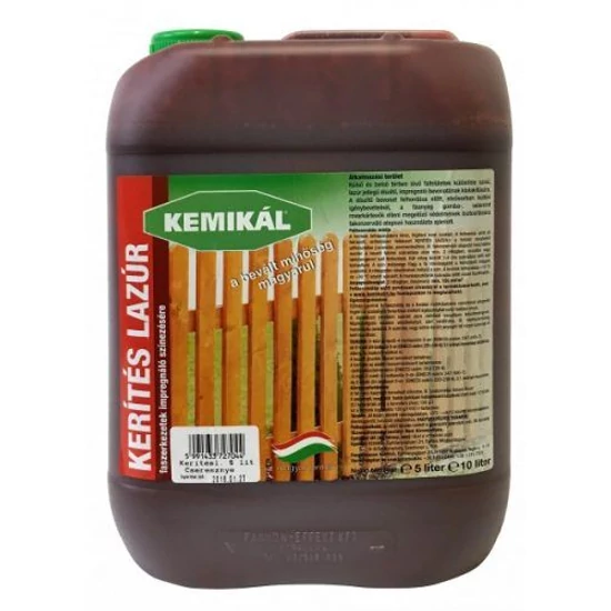 Kemikál Kerítéslazúr mahagóni 5l