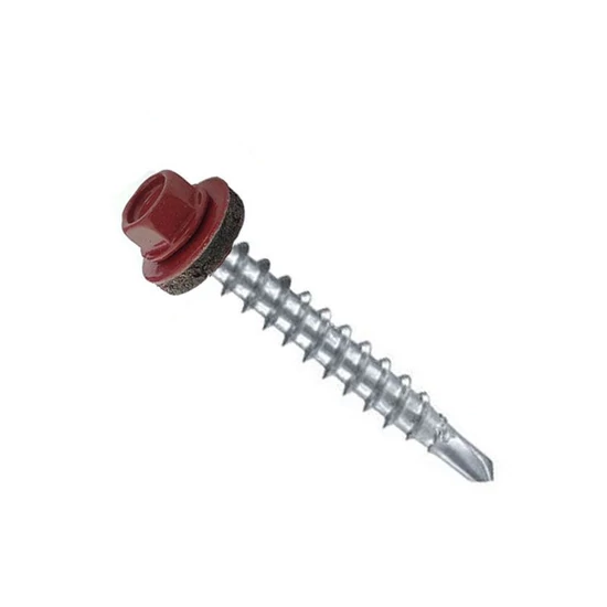 Trifa RAL 3016 önmetsző gumialátétes csavar fához 4.8x35mm