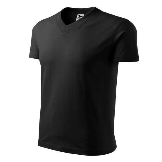 Malfini V-neck póló unisex fekete L