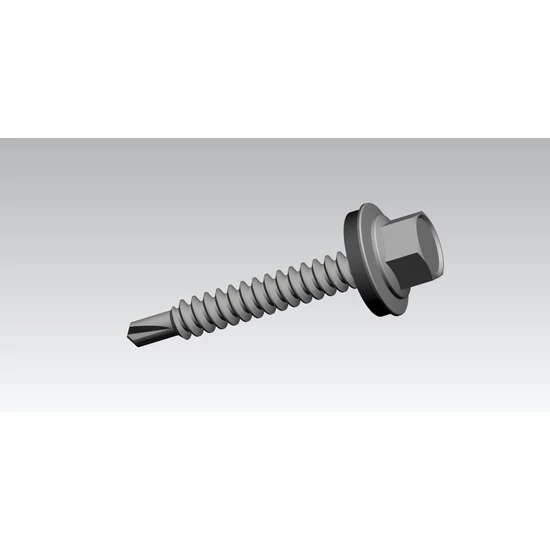 Trifa RAL 8017 önmetsző gumialátétes csavar fához 4.8x35mm