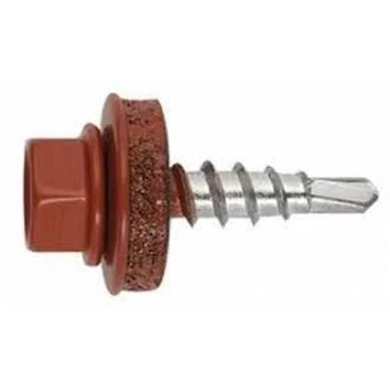 Trifa RAL 3016 önmetsző gumialátétes csavar fűző 4.8x20mm