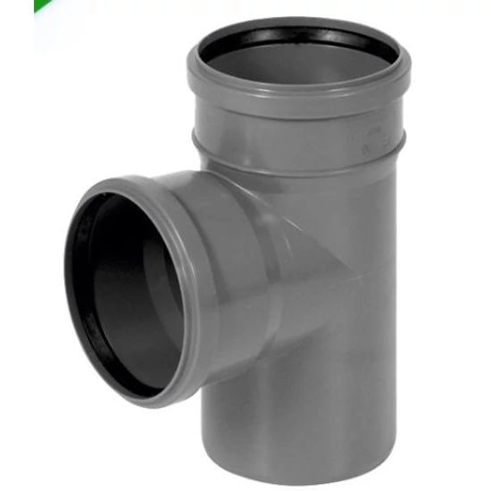 Pvc T-idom 110/110/87 szürke
