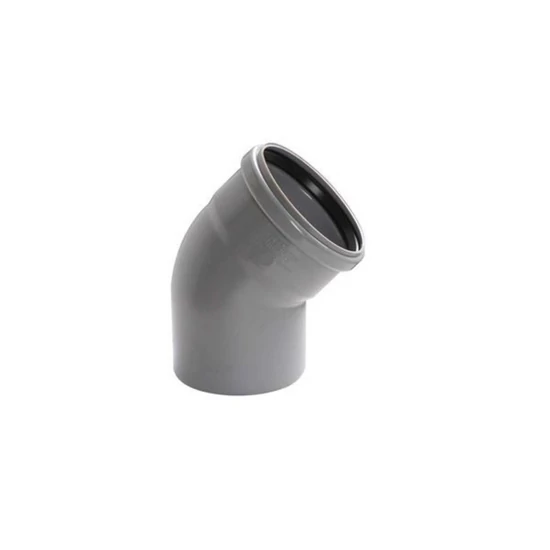 Pvc könyök 50/87 szürke