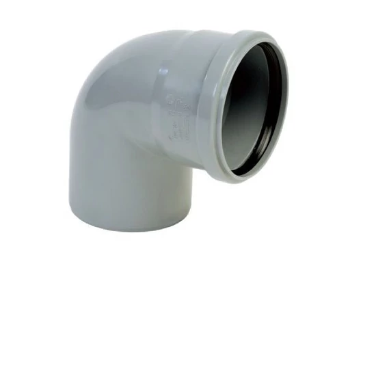 Pvc könyök 110/87 szürke