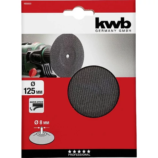 KWB tépőzáras csapos gumitányer fúrógéphez 125mm