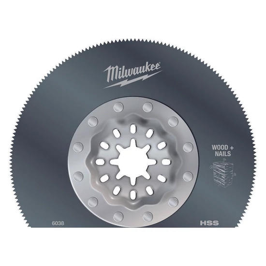 Milwaukee szegmens fűrészlap Bimetál (Fa + Szeg) 85mm