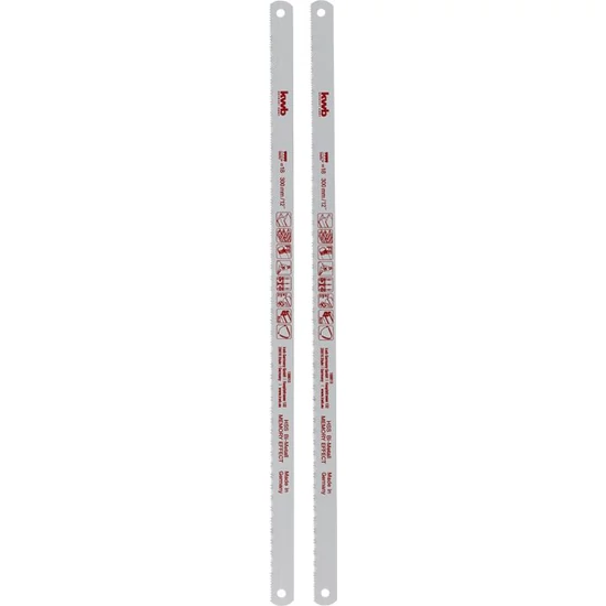 KWB HSS Bi-metal fűrészlap keretesfűrészhez 300mm 24/inch 2db