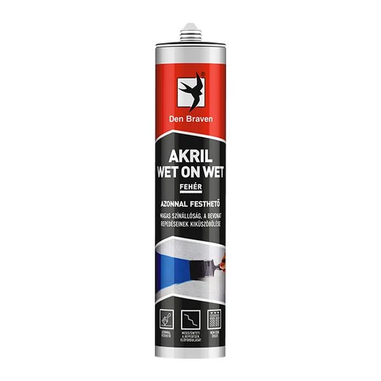 Den Braven WET ON WET akril fehér 310ml