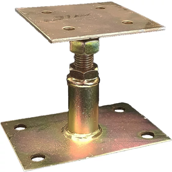 Oszloptartó lap 85x85mm horganyzott magasságállítás 60mm