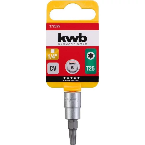 KWB Torx T25 bit-dugófej 1/4" CrV