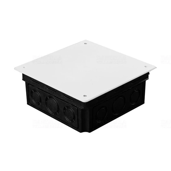 Budvill süllyesztett gipszkarton kötődoboz 150x150x50mm fedéllel AK3
