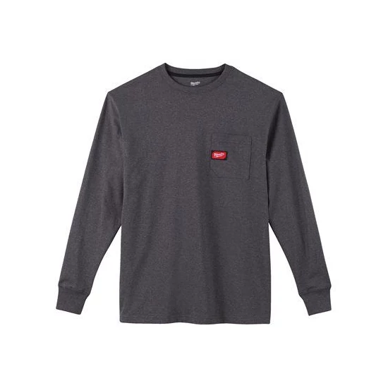 Milwaukee Hosszú ujjú munkás póló - szürke XL