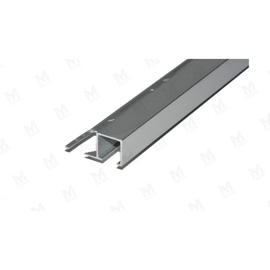Aluminium Q négyzet profil 10mm eloxált ezüst 2,5m