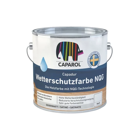 Caparol Capadur Wetterschutzfarbe NQG kültéri bevonat Bázis 1 fehér 2,4L