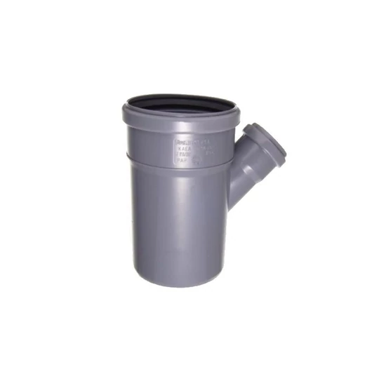 Pipelife Pvc idom 45° 110/ 50 ág szürke