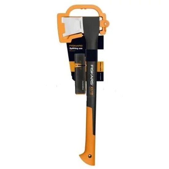 Fiskars X17 hasítófejsze M + Xsharp fejsze-és késélező