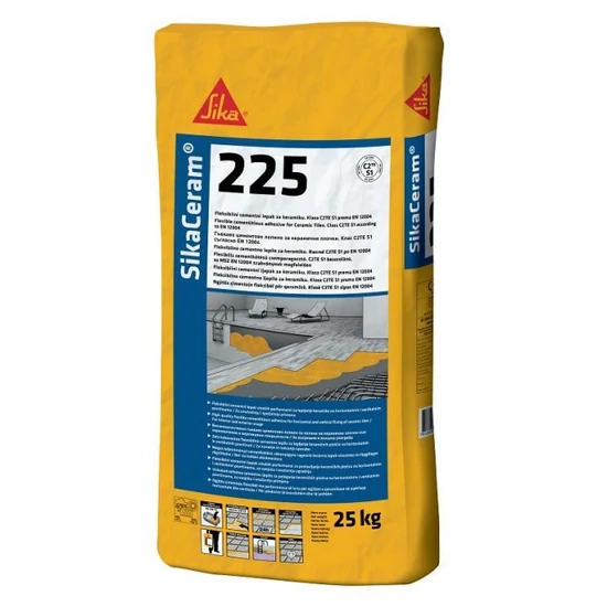 Sika Ceram-225 RS flexibilis csemperagasztó C2TE S1 25kg