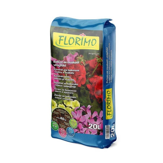FLORIMO balkon és muskátli virágföld 10L
