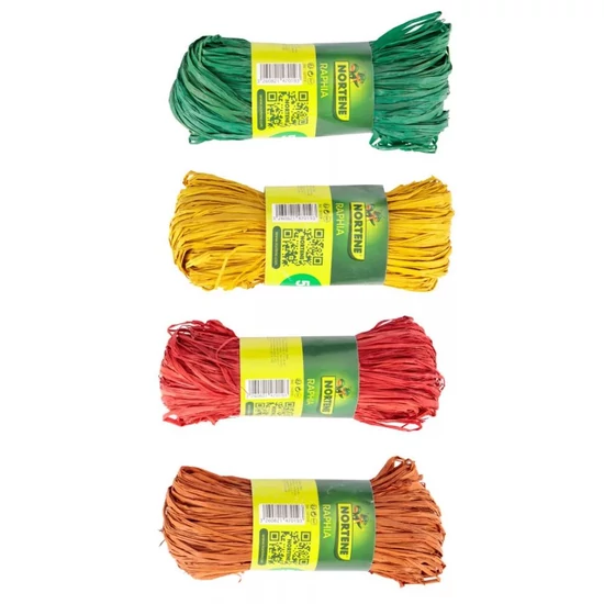 Nortene zsineg raffia színes 50g