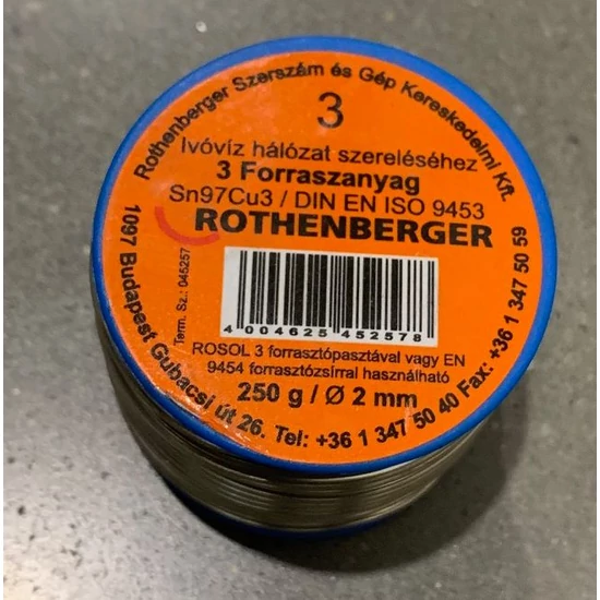 Rothenberger cin 2mm 250g