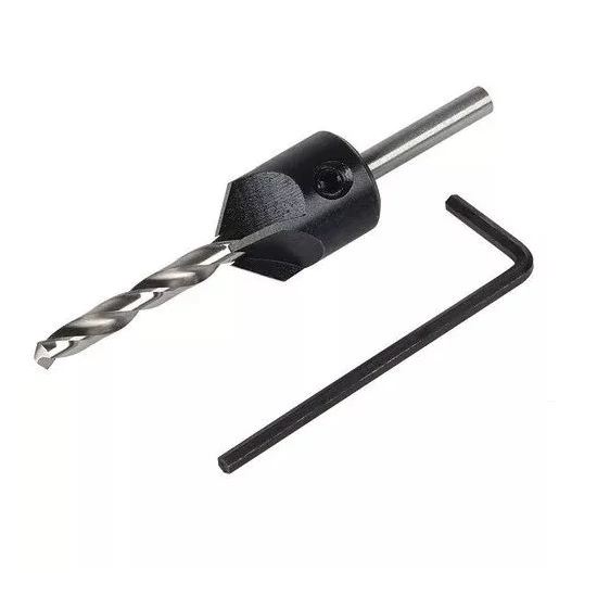 Wolfcraft Előfúró kúpsüllyesztővel 3.2-12mm 45°