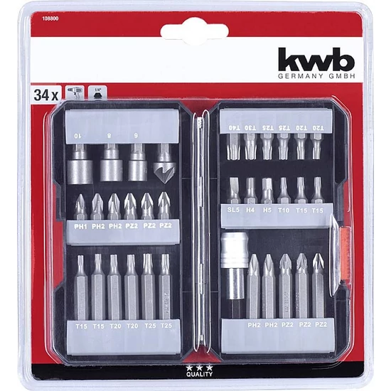 KWB Standard 34db-os bit készlet