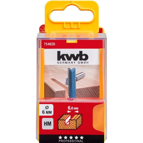 KWB Profi TCT horonymaró felsőmaró kés 8x6mm