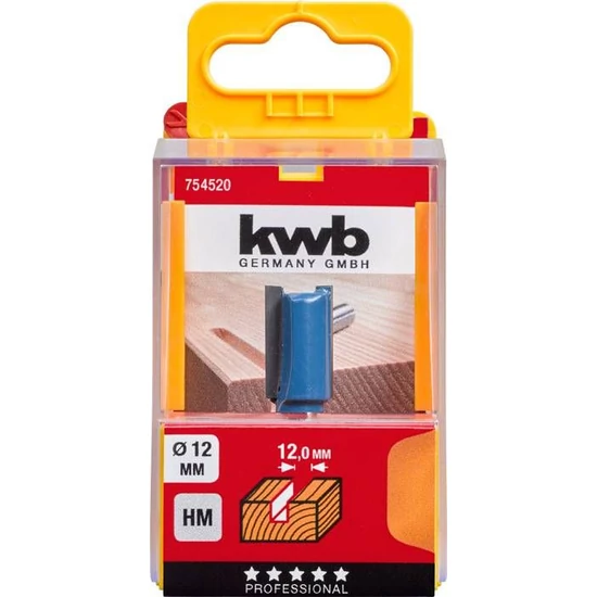 KWB Profi TCT horonymaró felsőmaró kés 8x12mm