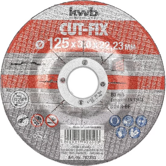 KWB Profi vágókorong kőhöz 125x22,23x3,0mm