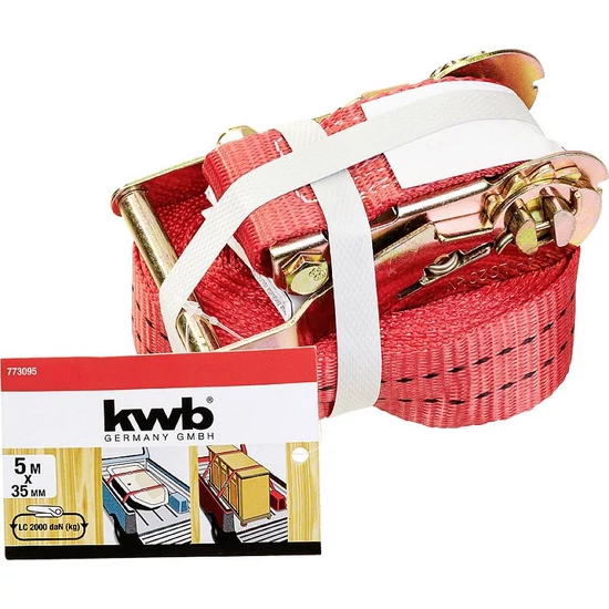 KWB Profi poliészter kampós spanifer racsnis 35x5000mm