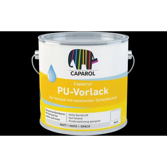 Caparol Capacryl PU-Vorlack poliuretán-akril alapú alapozó fehér 2,5L
