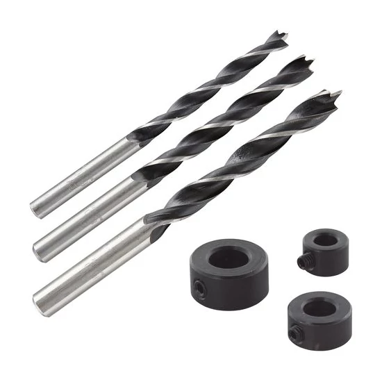 Wolfcraft Fafúró készlet mélységütközővel 6,8,10mm