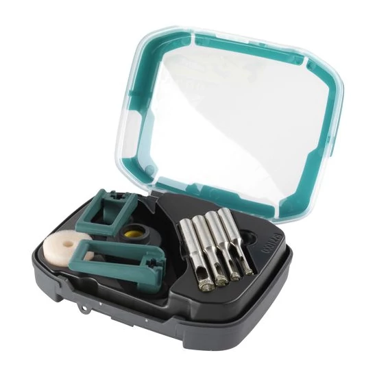 Wolfcraft Gyémánt fúrókészlet csempéhez, 5, 6, 8, 10mm