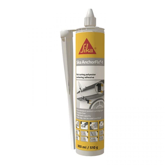 Sika AnchorFix-1 ragasztóhabarcs + 2 statikus keverő 300ml