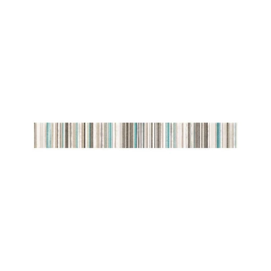Domino L-Gris turkus dekor falicsempe 36x4,5cm