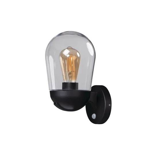 Kanlux LIEGO EL 28 UP SE B kültéri fali lámpa mozgásérzékelővel 1xE27 15W IP44