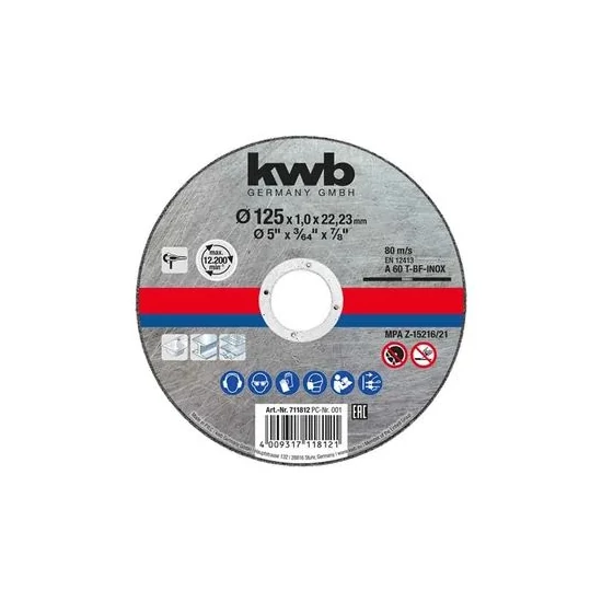 KWB Profi extra vékony INOX vágókorong 125x22,3x1,0mm