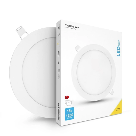 Modee Lighting LED Panel Kerek - Beépíthető 18W 2700K (1260 lumen)