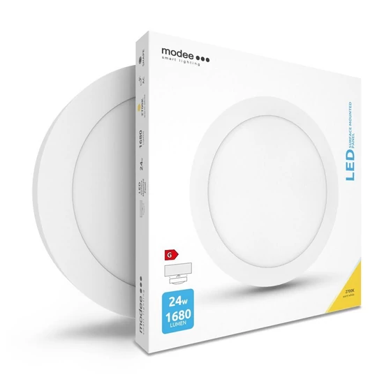 Modee Lighting LED Panel Kerek - Felszerelhető 24W 2700K (1680 lumen)