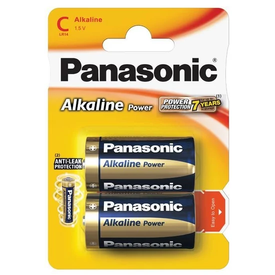 Panasonic Bronze Alkáli Baby Elem C (LR14APB/2BP) B2