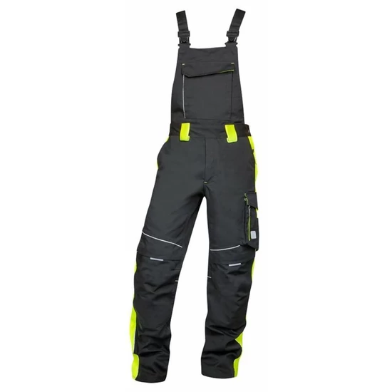 Ardon Neon kantáros munkavédelmi nadrág fekete-sárga H6402 66