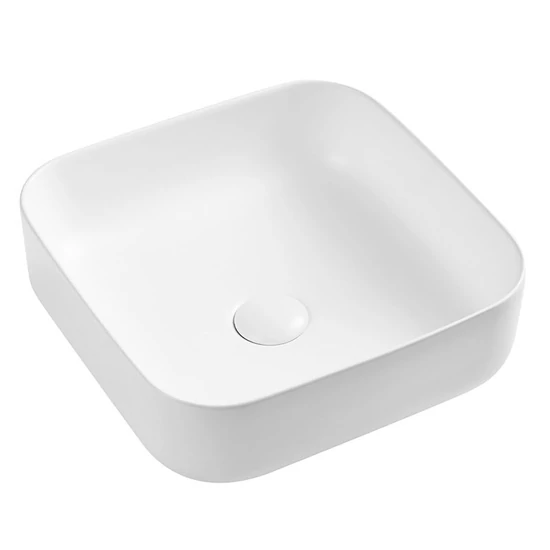 Wellis Azalea matt fehér pultra építhető porcelán mosdó