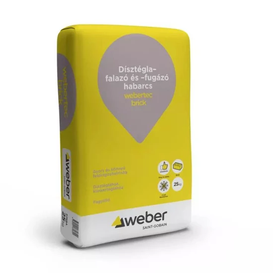 Webertec brick A13 dísztégla-falazó és fugázóhabarcs 25kg/zsák